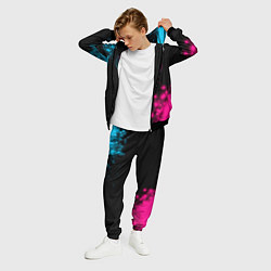 Костюм мужской Napoli - neon gradient: надпись, символ, цвет: 3D-черный — фото 2