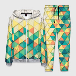 Костюм мужской Мозаичный градиент, цвет: 3D-меланж