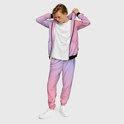 Костюм мужской Градиент - розовая пастель, цвет: 3D-черный — фото 2