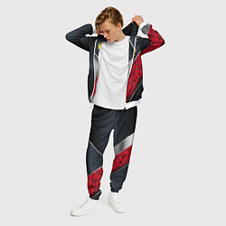 Костюм мужской Red & black Russia, цвет: 3D-белый — фото 2