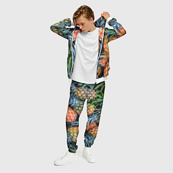 Костюм мужской Фон из ананасов, цвет: 3D-белый — фото 2