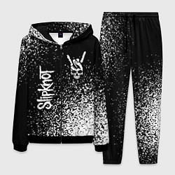 Костюм мужской Slipknot и рок символ на темном фоне, цвет: 3D-черный