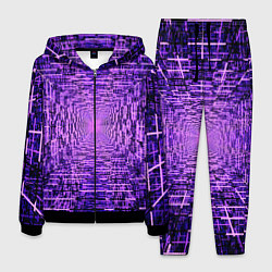 Костюм мужской Фантастические фиолетовые лучи, цвет: 3D-черный