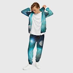 Костюм мужской Космос и планеты, цвет: 3D-белый — фото 2