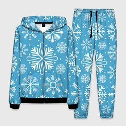 Костюм мужской Snow in blue, цвет: 3D-черный