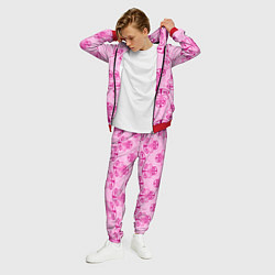 Костюм мужской Розовый орнамент, цвет: 3D-красный — фото 2