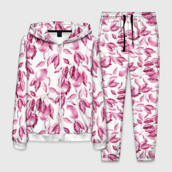 Костюм мужской Лимоны в розовом монохроме - паттерн, цвет: 3D-белый