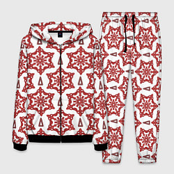 Костюм мужской Треугольник и круглый орнамент, цвет: 3D-черный