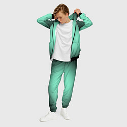 Костюм мужской Аквамариновый градиент, цвет: 3D-черный — фото 2