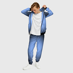 Костюм мужской Васильковый оттенок с черной виньеткой, цвет: 3D-черный — фото 2