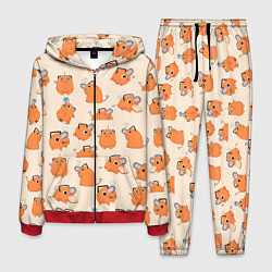 Костюм мужской Человек-бензопила - Почита и хлебушек, цвет: 3D-красный