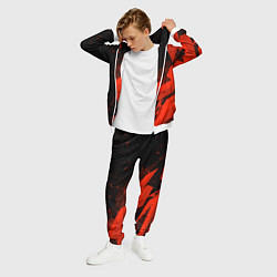 Костюм мужской Чикен ган - красная абстракция, цвет: 3D-белый — фото 2