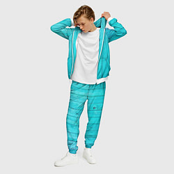 Костюм мужской Ярко-голубое дерево, цвет: 3D-белый — фото 2