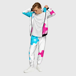 Костюм мужской Yamaha neon gradient style: надпись, символ, цвет: 3D-черный — фото 2