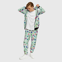 Костюм мужской Цветы, веточки и листья, цвет: 3D-черный — фото 2