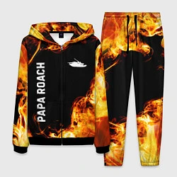 Костюм мужской Papa Roach и пылающий огонь, цвет: 3D-черный