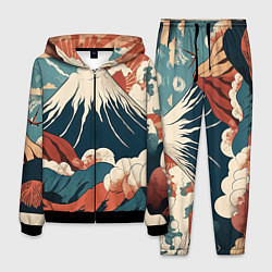 Костюм мужской Ретро Фудзияма, цвет: 3D-черный