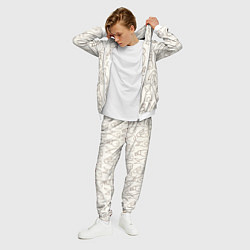 Костюм мужской Хвостики зайчиков - паттерн на молочном, цвет: 3D-белый — фото 2