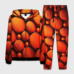 Костюм мужской Оранжевы е круглые плиты, цвет: 3D-черный