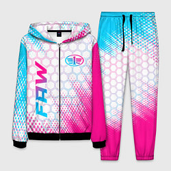 Костюм мужской FAW neon gradient style: надпись, символ, цвет: 3D-черный