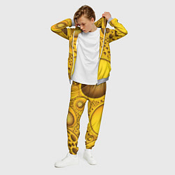 Костюм мужской Желтая объемная текстура, цвет: 3D-меланж — фото 2