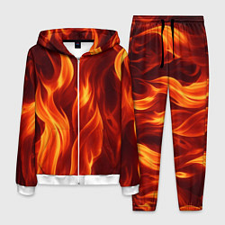 Костюм мужской Пламя огня, цвет: 3D-белый