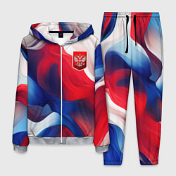 Костюм мужской Красный герб России, цвет: 3D-меланж