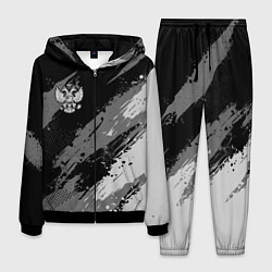 Костюм мужской Герб РФ - монохромный, цвет: 3D-черный