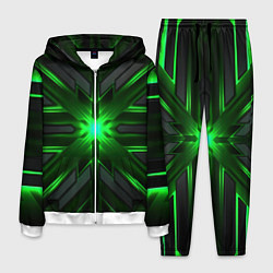 Мужской костюм Зеленый свет в абстракции