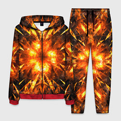 Костюм мужской Fire abstract, цвет: 3D-красный