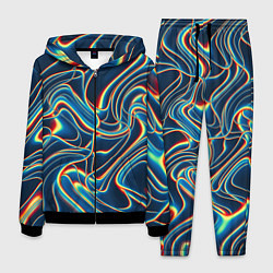 Костюм мужской Abstract waves, цвет: 3D-черный
