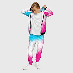Костюм мужской Dongfeng neon gradient style: надпись, символ, цвет: 3D-черный — фото 2