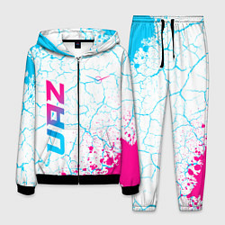 Костюм мужской UAZ neon gradient style вертикально, цвет: 3D-черный