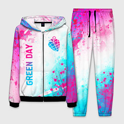 Костюм мужской Green Day neon gradient style вертикально, цвет: 3D-черный