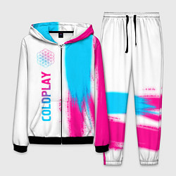 Костюм мужской Coldplay neon gradient style по-вертикали, цвет: 3D-черный