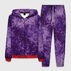 Костюм мужской Абстракция - фиолетовый пунш, цвет: 3D-красный
