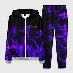 Костюм мужской Dantes Inferno flame neon, цвет: 3D-меланж