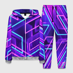 Костюм мужской Neon Geometric, цвет: 3D-меланж
