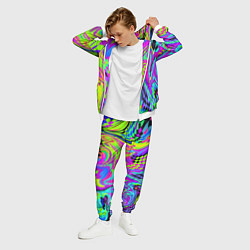 Костюм мужской Психоделический глитч, цвет: 3D-белый — фото 2