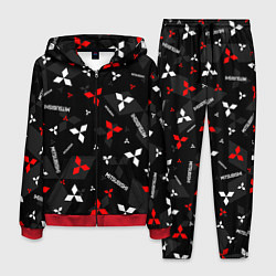 Костюм мужской Mitsubishi - logo pattern, цвет: 3D-красный