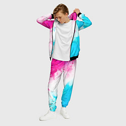 Костюм мужской Palworld neon gradient style вертикально, цвет: 3D-черный — фото 2