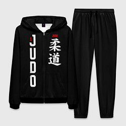 Костюм мужской Борьба дзюдо с иероглифом, цвет: 3D-черный