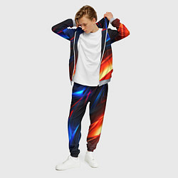 Костюм мужской Geometry stripes neon steel, цвет: 3D-меланж — фото 2