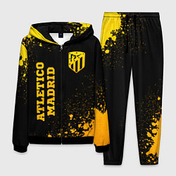 Костюм мужской Atletico Madrid - gold gradient вертикально, цвет: 3D-черный