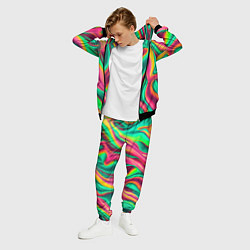 Костюм мужской Неоновый голографик, цвет: 3D-черный — фото 2