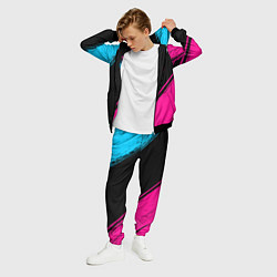 Костюм мужской Sporting - neon gradient вертикально, цвет: 3D-черный — фото 2