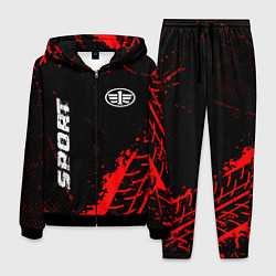 Костюм мужской FAW red sport tires, цвет: 3D-черный
