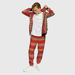 Костюм мужской Красные плитки, цвет: 3D-черный — фото 2