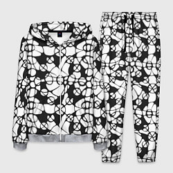 Костюм мужской Абстрактный узор из кругов и овалов, цвет: 3D-меланж