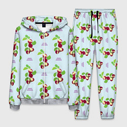 Костюм мужской Инжир и линии, цвет: 3D-меланж